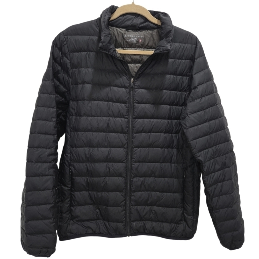 Saddlebred Womans Black Ouffer Down Jacket, Med